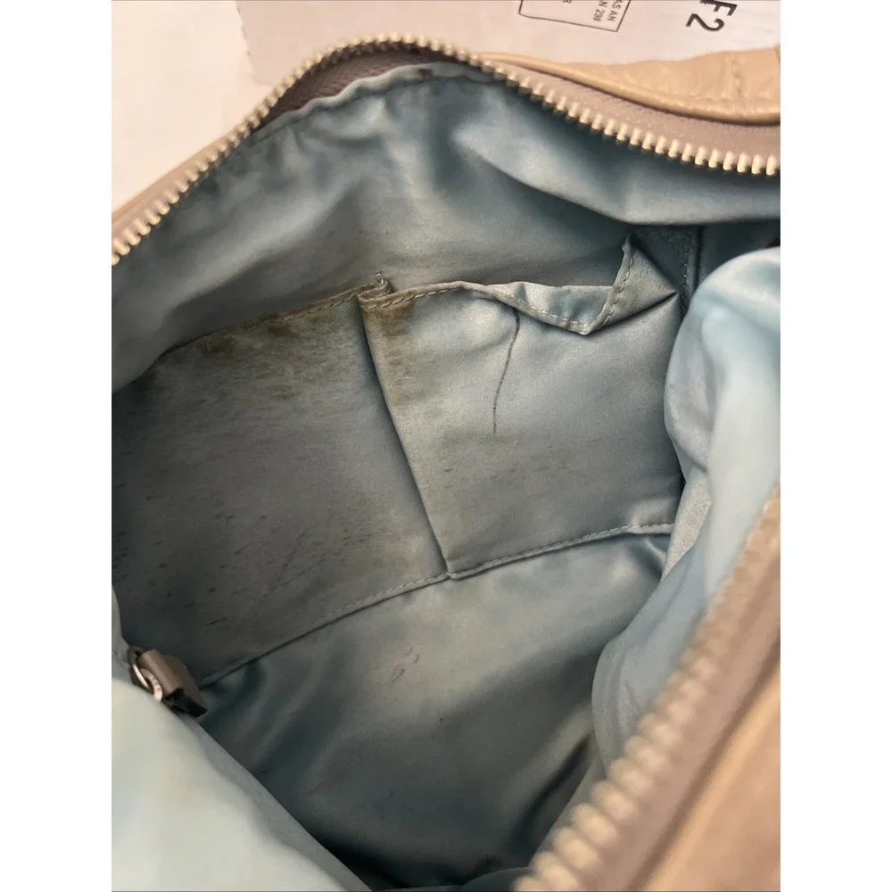 Coach Kristin Patent‎ Leather Hobo 19299 Shoulder Bag Purse Tan Taupe 13 X 10
